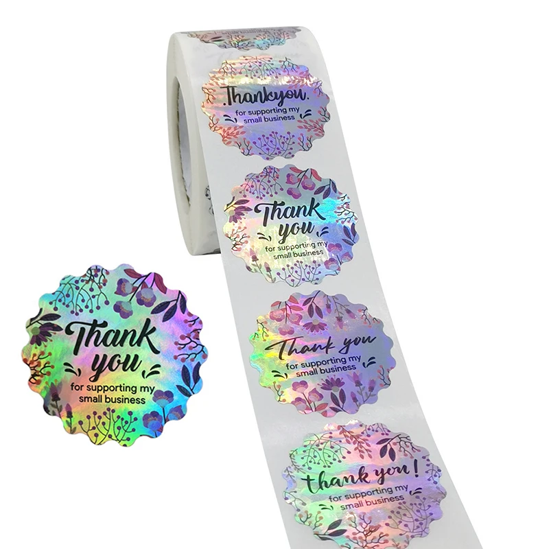 500Pcs Thank You for Supporting My Small Business Stickers Rainbow Laser Thank You Stickers Flower Gift Package Sealing Label
500Pcs Thank You for Supporting My Small Business Stickers Rainbow Laser Thank You Stickers Flower Gift Package Sealing Label