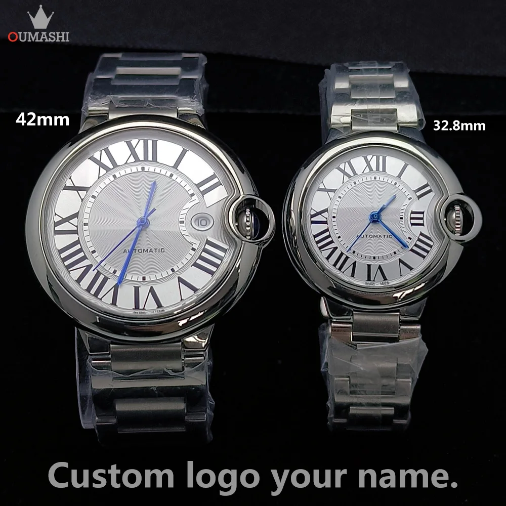 

42mm/32.5mm Watch Blue Balloon Series Case Men's/Women's Stainless Steel Watch Couple Watch miyota8215 st16 Movement