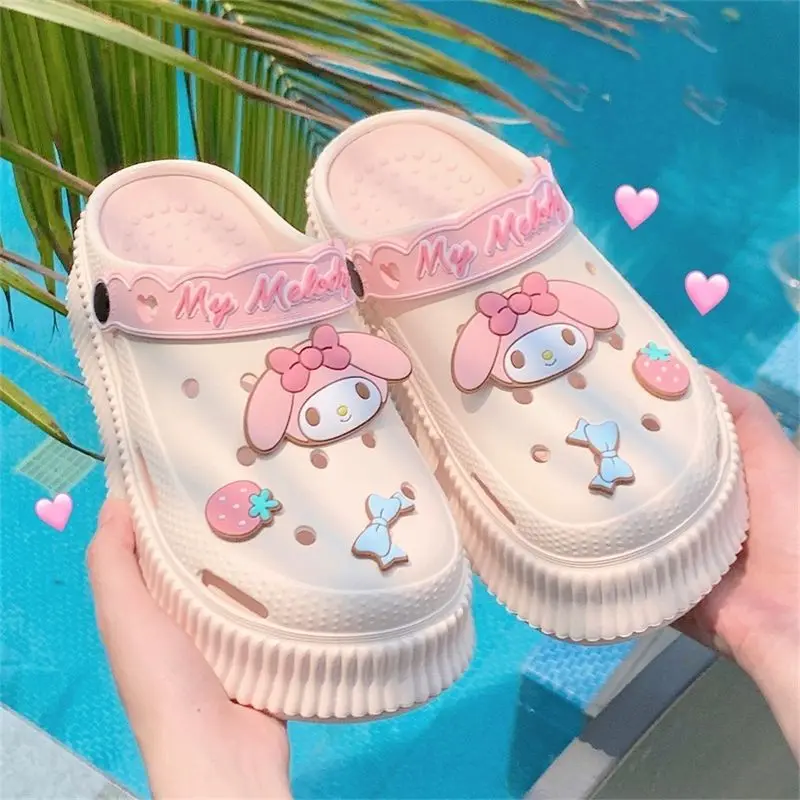 Sanrio Soft My Melody Kuromi Anime Kawaii Shoes Slippers Summer Sweet Cute Pochacco Plush Cartoon Light Sandals Toys for Girls
Sanrio Soft My Melody Kuromi Anime Kawaii Shoes Slippers Summer Sweet Cute Pochacco Plush Cartoon Light Sandals Toys for Girls