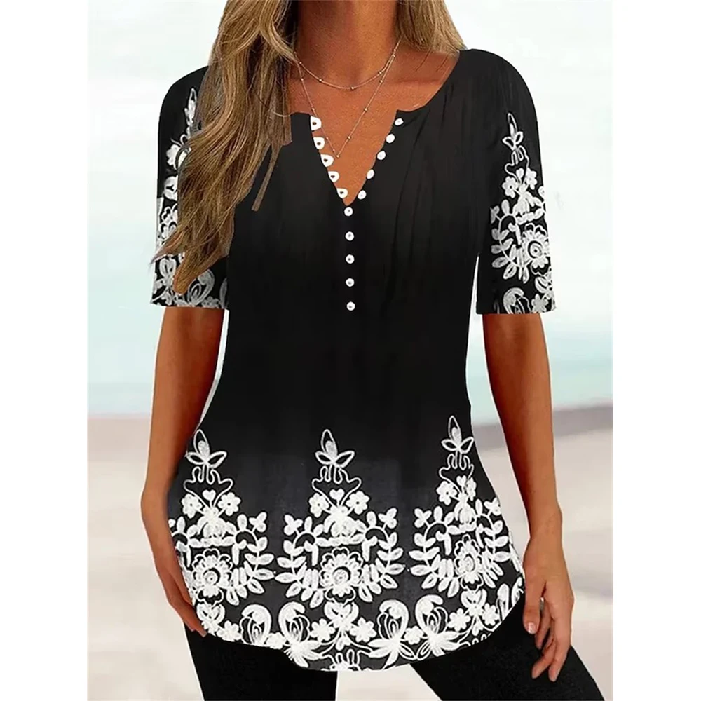 2023 New Short Sleeve Breathable T-Shirt Fashion High Quality Short Sleeve V-Neck Street Trend T-Shirt Loose Women'S Top
2023 New Short Sleeve Breathable T-Shirt Fashion High Quality Short Sleeve V-Neck Street Trend T-Shirt Loose Women'S Top