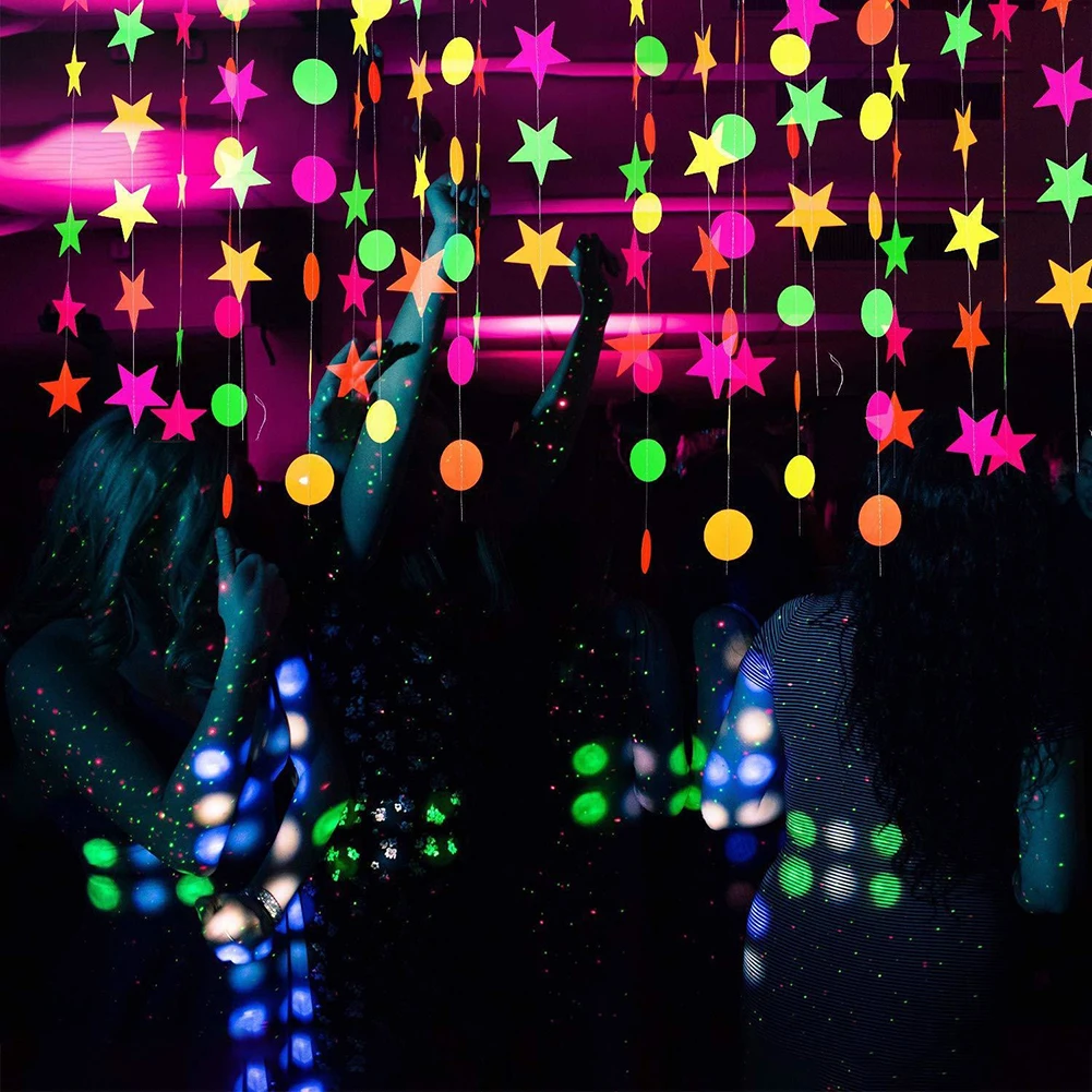 Wedding Party Decorations Neon Fluorescent Garland UV Blacklight Glow PVC Colorful HAPPY BIRTHDAY Hanging Banner Festive Supplie
Wedding Party Decorations Neon Fluorescent Garland UV Blacklight Glow PVC Colorful HAPPY BIRTHDAY Hanging Banner Festive Supplie