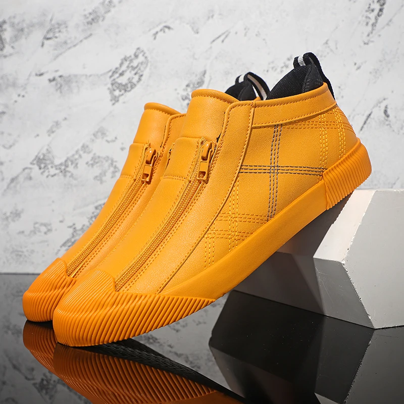 Solid Color Breathable Rubber Mid-top Shoes Autumn Hot Selling Men's Casual Shoes Fashion Comfortable Lightweight Non-slip Shoes 
Solid Color Breathable Rubber Mid-top Shoes Autumn Hot Selling Men's Casual Shoes Fashion Comfortable Lightweight Non-slip Shoes