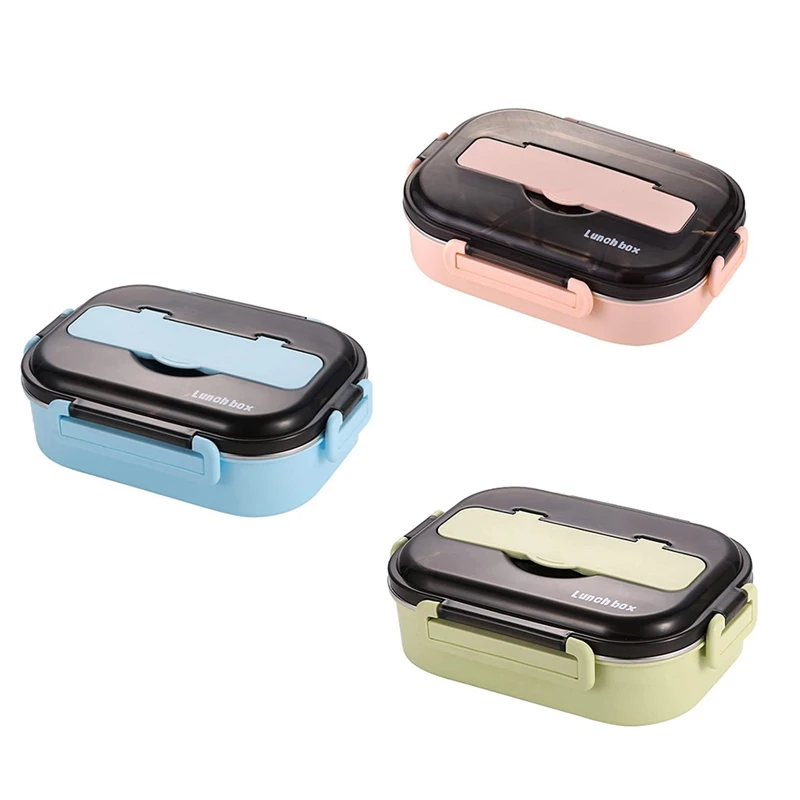 

Bento Lunch Box For Student Thermal Insulation Bento Lunch Box High-Grade Stainless Steel Liner Lunch Containers