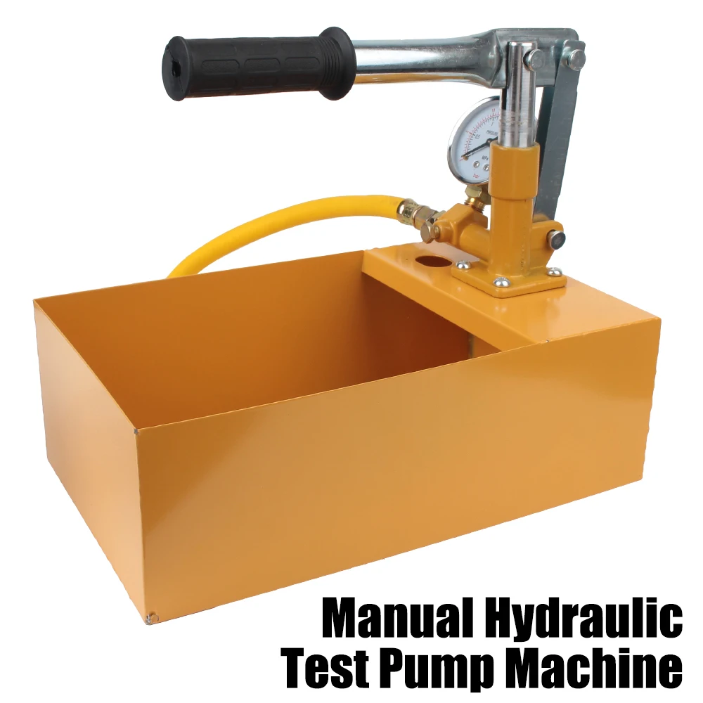 

25KG Water Pressure Tester 2.5MPa Pressure Test Pump with G1/2" Hose Manual Hydraulic Test Pump Machine Aluminum Copper