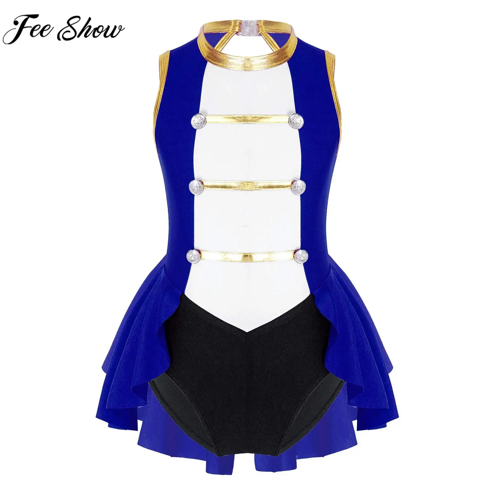 Girls Sleeveless Vintage Buttons Decor Bodysuit Halloween Circus Cosplay Costume Theme Party Carnival Stage Performance Clothing
Girls Sleeveless Vintage Buttons Decor Bodysuit Halloween Circus Cosplay Costume Theme Party Carnival Stage Performance Clothing