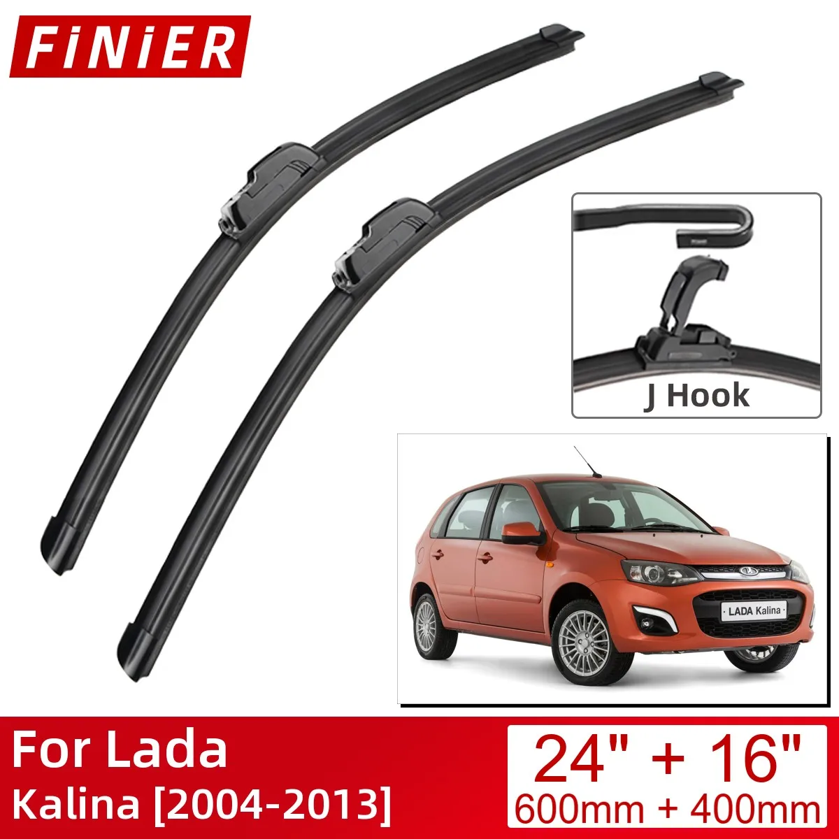 For Lada Kalina 2004-2013 24"+16" Car Accessories Front Windscreen Wiper Blade Brushes Wipers U Type J Hooks 2013 2012 2011
For Lada Kalina 2004-2013 24"+16" Car Accessories Front Windscreen Wiper Blade Brushes Wipers U Type J Hooks 2013 2012 2011