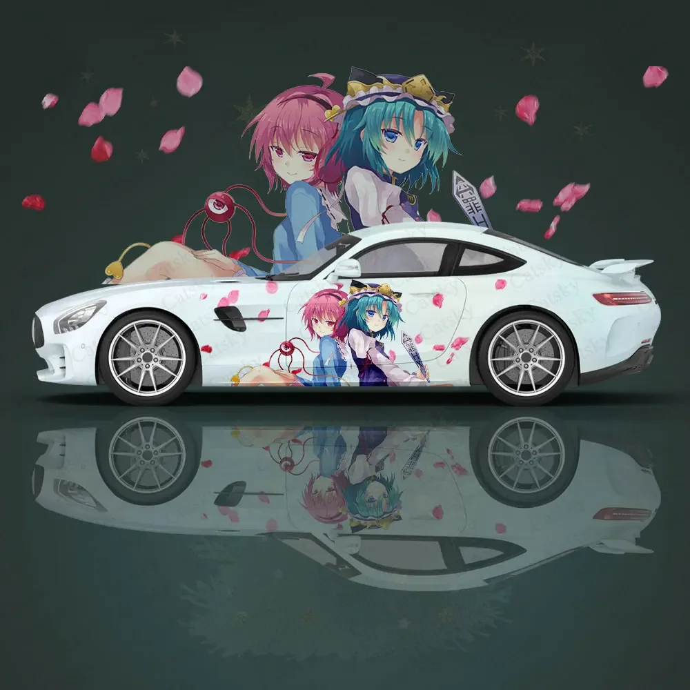 

Custom Shikieiki Yamaxanadu Car Accessories Anime Itasha Body Stickers Auto Side Film Decal Body Sticker SUV Decoration Pattern