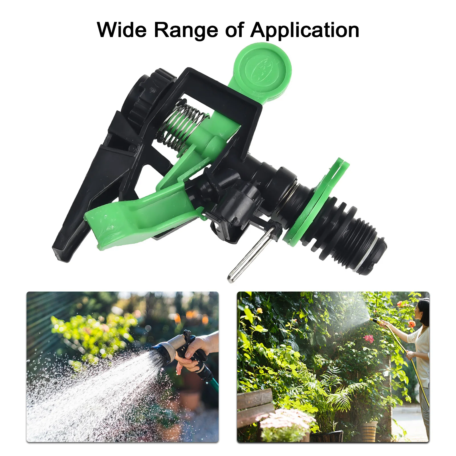High Quality Sprinklers Adjustable External Thread For Garden Hoses 1/2 Inch Plastic 360° Pulsating Irrigation
High Quality Sprinklers Adjustable External Thread For Garden Hoses 1/2 Inch Plastic 360° Pulsating Irrigation