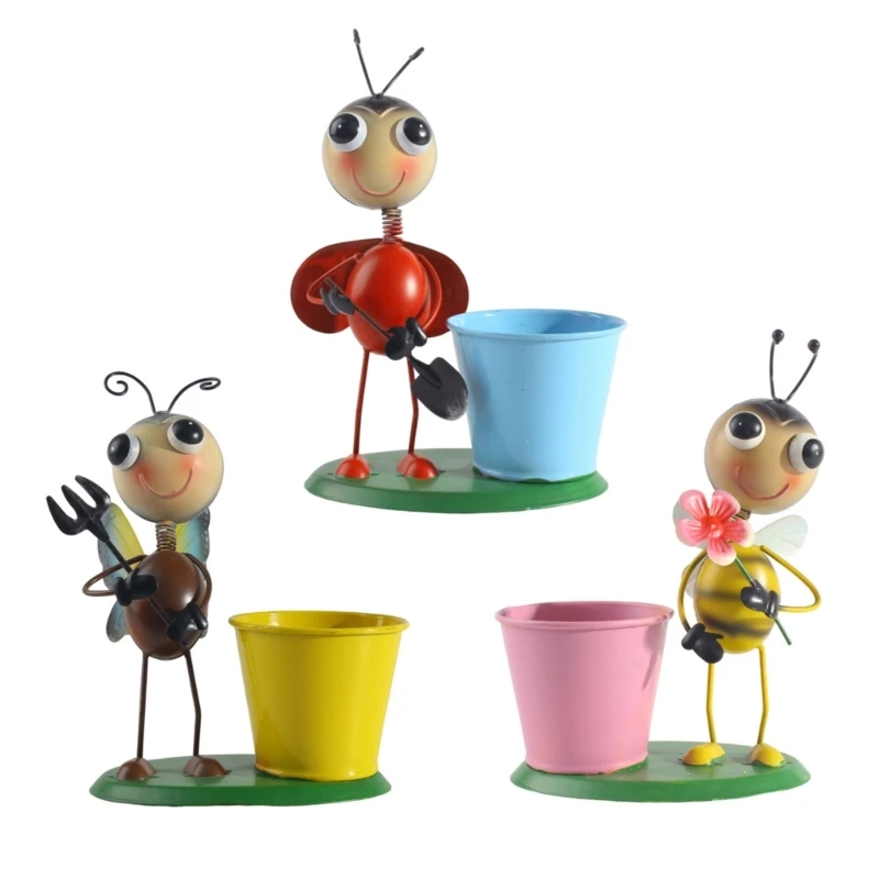 Metal Bees Garden Pots for Plant Indoor Outdoor Plant Pots Decorations Planter Container Garden Outdoor Gifts
Metal Bees Garden Pots for Plant Indoor Outdoor Plant Pots Decorations Planter Container Garden Outdoor Gifts