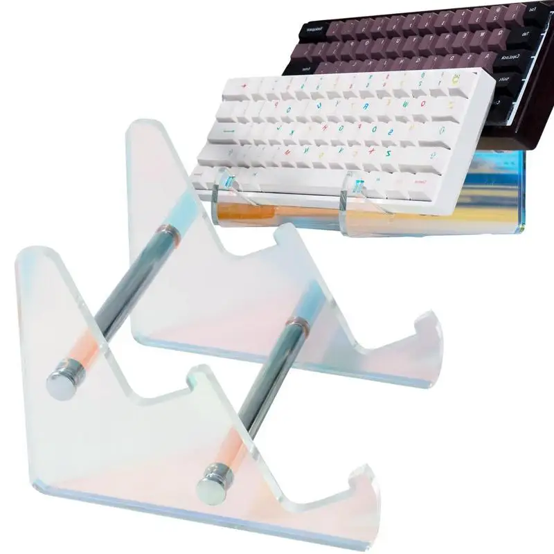 Keyboard Display Stand Colorful Keyboard Desk Acrylic Support Stand Space Saving Keyboard Rack For Storage Portable Keyboard
Keyboard Display Stand Colorful Keyboard Desk Acrylic Support Stand Space Saving Keyboard Rack For Storage Portable Keyboard