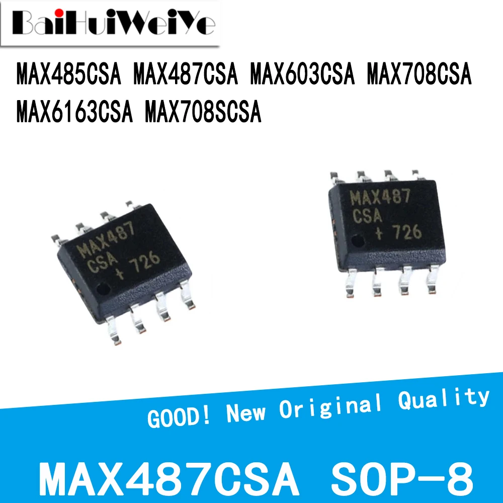 10Pcs/Lot MAX485CSA MAX487CSA MAX603CSA MAX708CSA MAX6163CSA MAX708SCSA SMD SOP-8 New Good Quality Chipset
10Pcs/Lot MAX485CSA MAX487CSA MAX603CSA MAX708CSA MAX6163CSA MAX708SCSA SMD SOP-8 New Good Quality Chipset