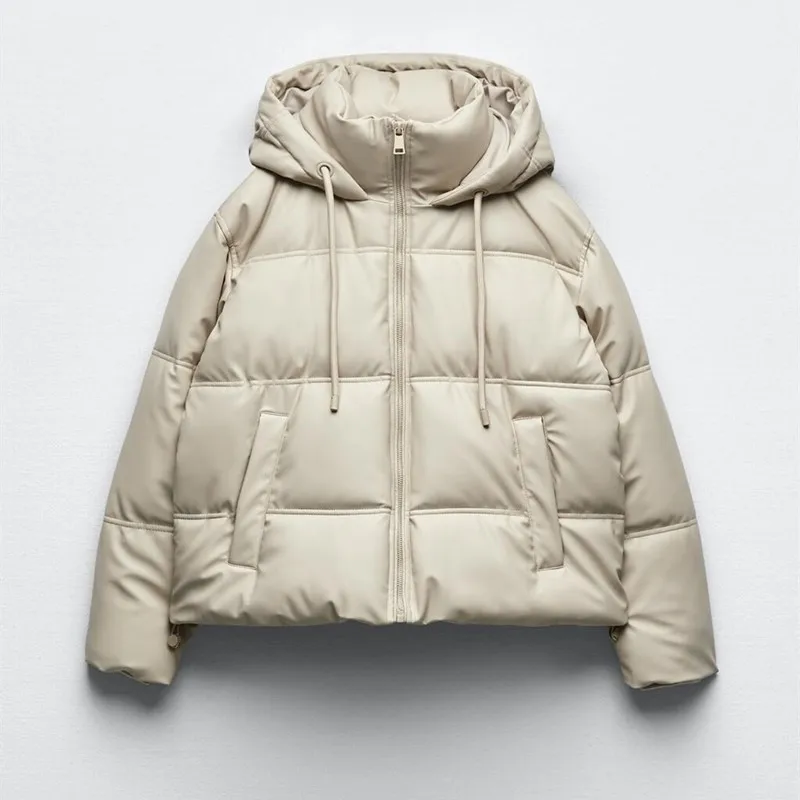 Winter Women Faux Leather Puffer Jacket 2023 Warm PU Snow Hooded Parka Female Casual Loose Coat Zipper Long Sleeve Overcoat
Winter Women Faux Leather Puffer Jacket 2023 Warm PU Snow Hooded Parka Female Casual Loose Coat Zipper Long Sleeve Overcoat
