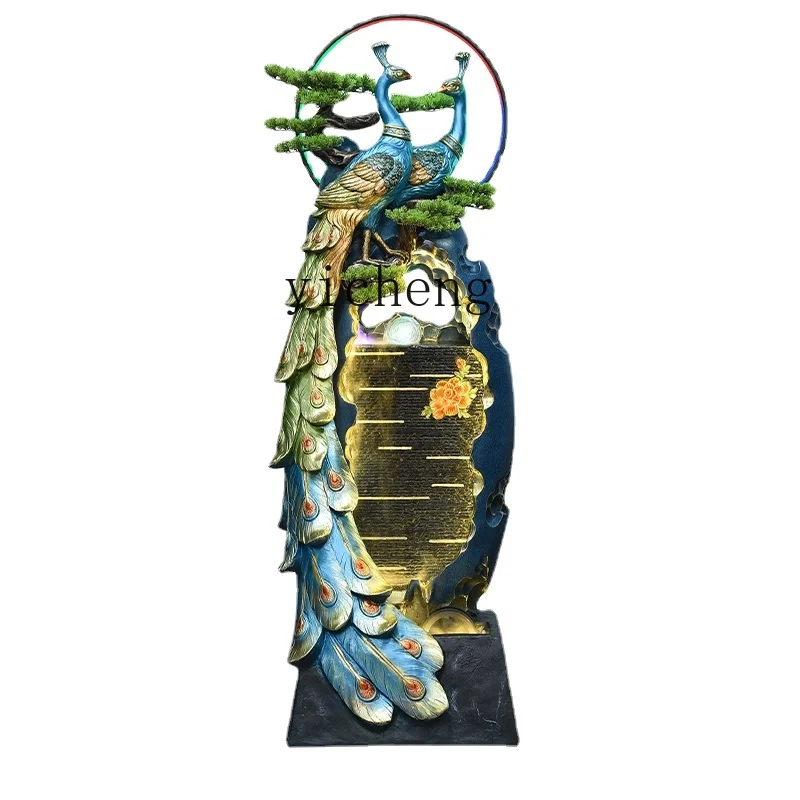Zc Peacock Water Fountain Living Room Water Curtain Wall Indoor Office Decoration Hallway Decoration
Zc Peacock Water Fountain Living Room Water Curtain Wall Indoor Office Decoration Hallway Decoration
