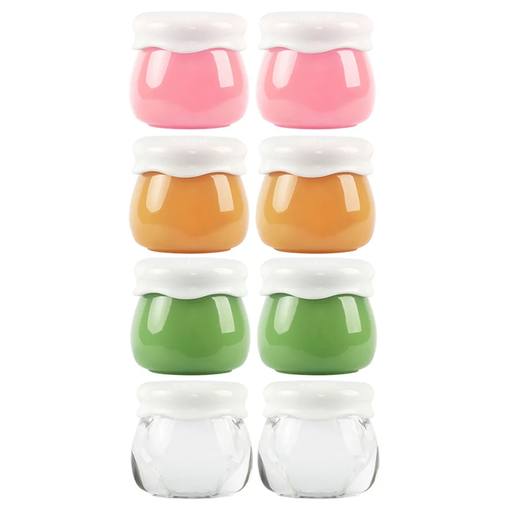 

8 Pcs Bottle Travel Bottles Jars Sample Make up Moisture Cream Lip Scrub Containers Pp Small Flask