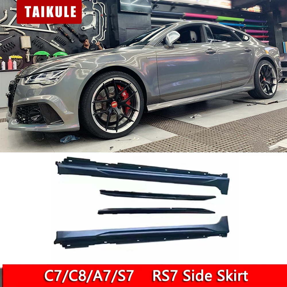 For 2012 to 2023 A7/S7 Modified RS7 Side Skirt Replacement Side Bodykit Primer PP Material C7/C8 A7 S7 RS Side Skirt
For 2012 to 2023 A7/S7 Modified RS7 Side Skirt Replacement Side Bodykit Primer PP Material C7/C8 A7 S7 RS Side Skirt
