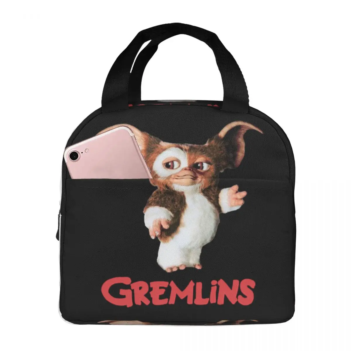 

Сумка для ланча Gremlins Gizmo, портативная, с изолированным дизайном, вешалка для еды 80s, Термосумка для пикника и путешествий для женщин и детей