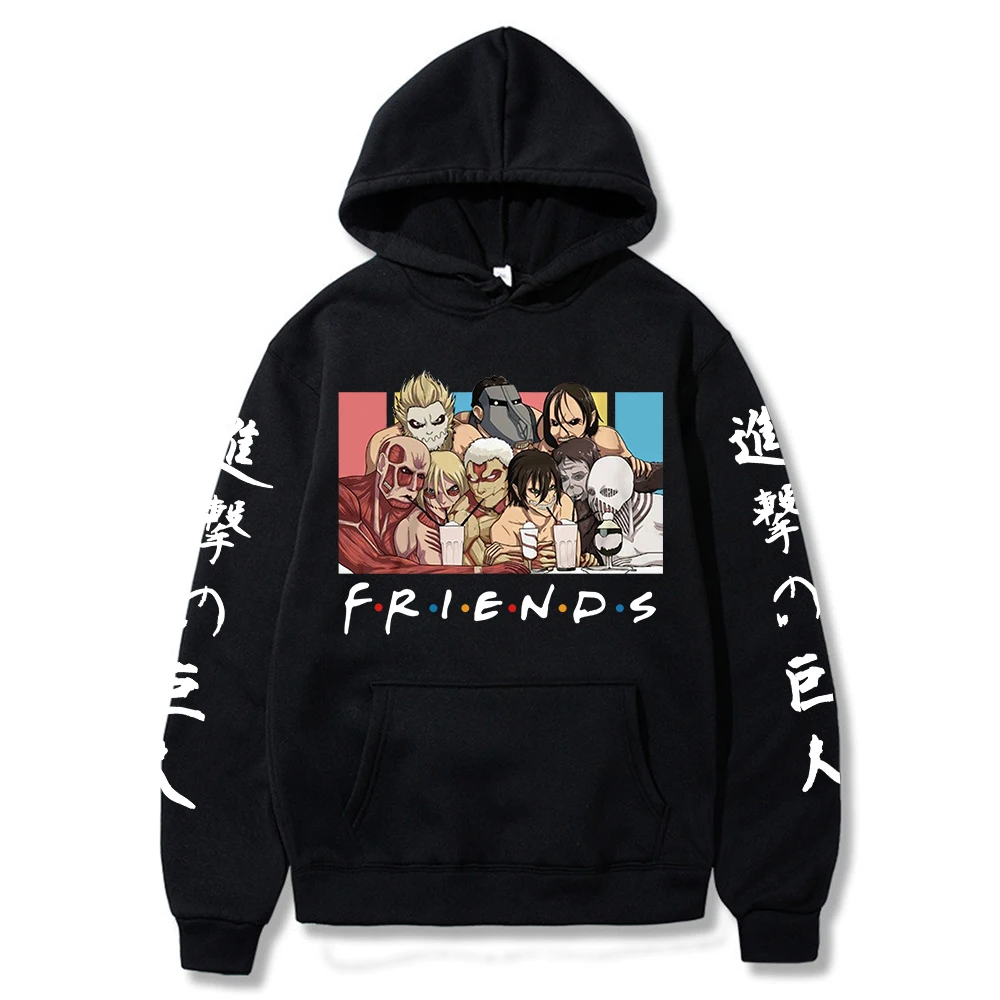 2022 Attack On Titan Friends Hoodie Streetwear Harajuku Sweatshirt Pullover Tops Unisex
2022 Attack On Titan Friends Hoodie Streetwear Harajuku Sweatshirt Pullover Tops Unisex