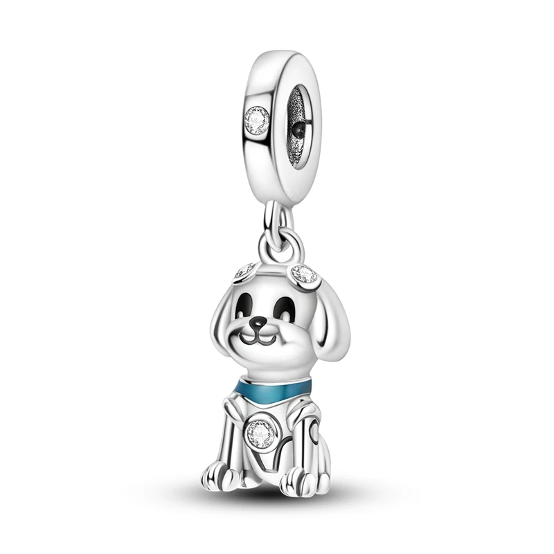 Cute 925 Sterling Silver Blue Hoop Machine Puppy Charm Fit Pandora Bracelet Pet Owner Jewelry Accessories And Friendly Gifts
Cute 925 Sterling Silver Blue Hoop Machine Puppy Charm Fit Pandora Bracelet Pet Owner Jewelry Accessories And Friendly Gifts