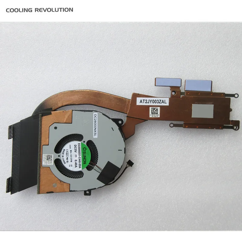 Новый оригинальный радиатор для охлаждения процессора ноутбука, вентилятор радиатора для DELL Latitude 5501 at2jy003зал 0FHYC0 dc28000nxxsl
Новый оригинальный радиатор для охлаждения процессора ноутбука, вентилятор радиатора для DELL Latitude 5501 at2jy003зал 0FHYC0 dc28000nxxsl