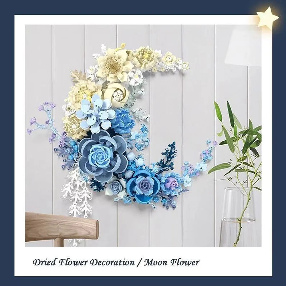 creative expert Moon-shaped flower Rose moc Building Block bricks model toy Valentine gifts Christmas 934pcs creative expert Moon-shaped flower Rose moc Building Block bricks model toy Valentine gifts Christmas 934pcs