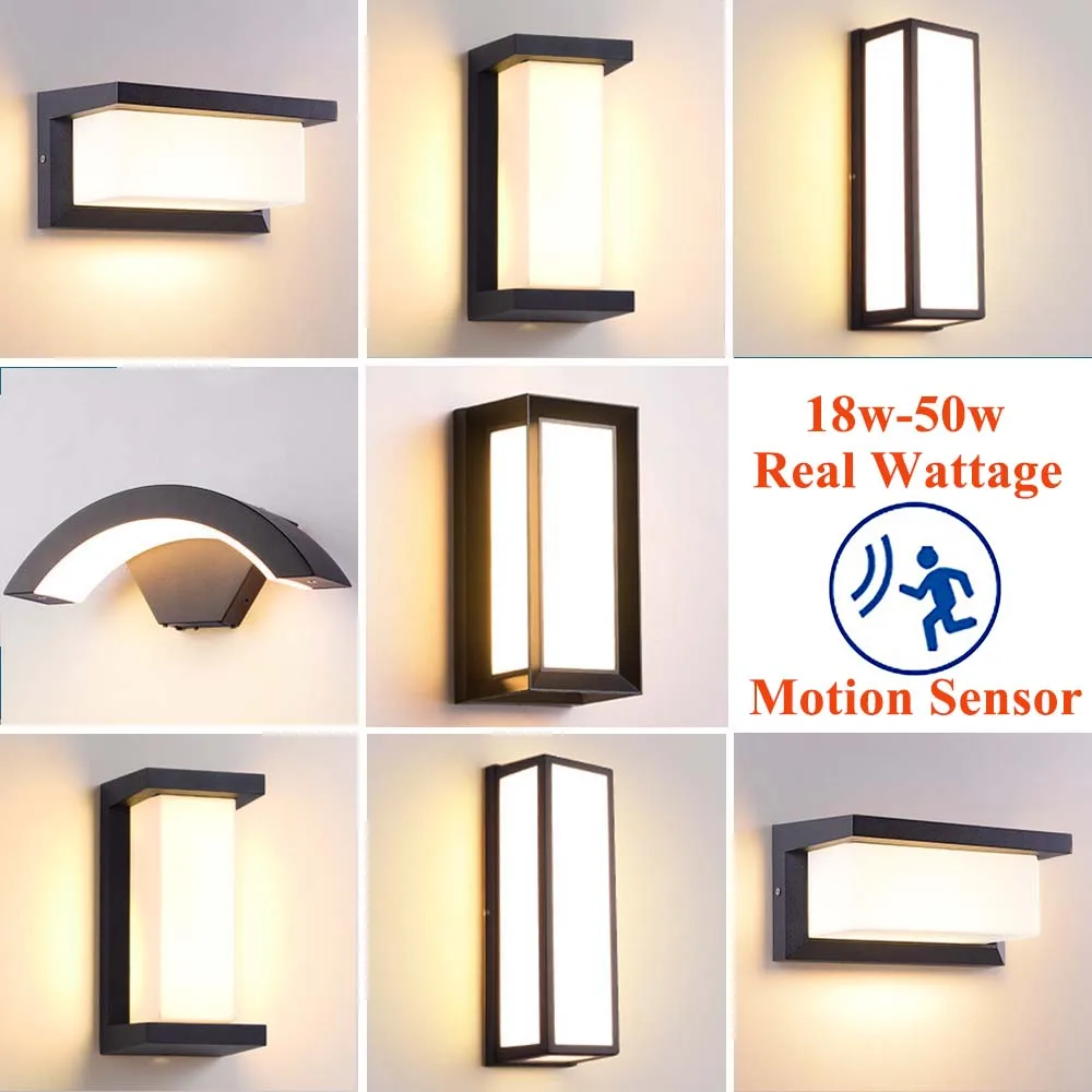 Led Lighting Outdoor Wall Lamp with Motion Sensor Wall Interior External Sconce Sensor Light Exterior Garden Decoration 85-260v
Led Lighting Outdoor Wall Lamp with Motion Sensor Wall Interior External Sconce Sensor Light Exterior Garden Decoration 85-260v