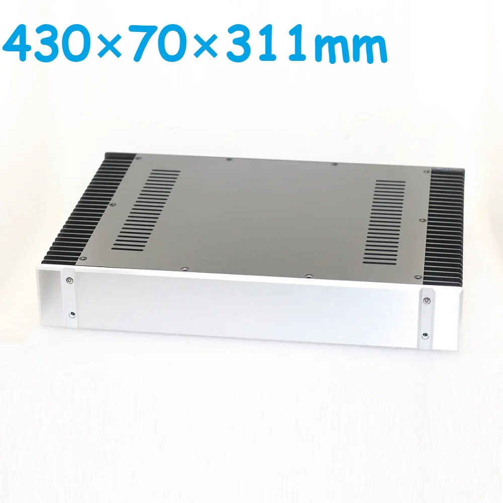 W430 H70 D311 Heat Dissipation Silver Panel Rear Chassis Power Amplifier Housing Supply Case DIY Aluminum Enclosure Balanced PSU
W430 H70 D311 Heat Dissipation Silver Panel Rear Chassis Power Amplifier Housing Supply Case DIY Aluminum Enclosure Balanced PSU
