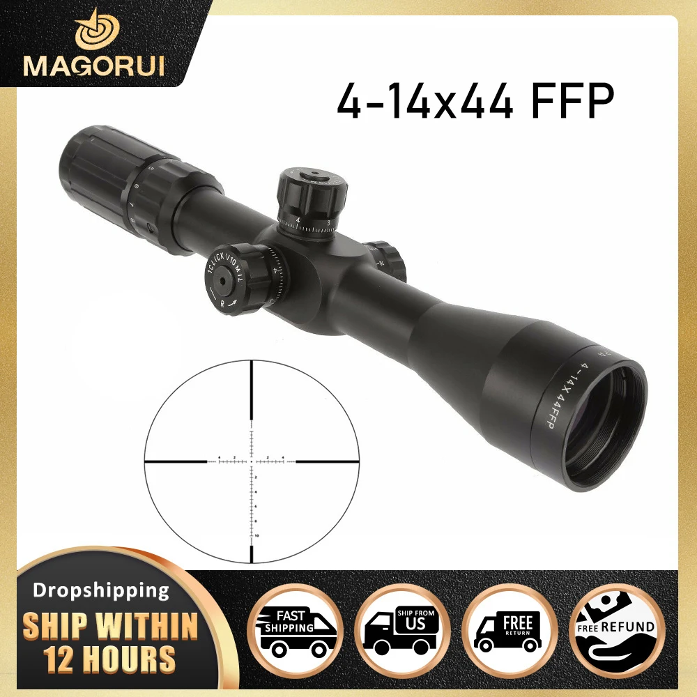 Прицел охотничий Magorui 4-14x44 FFP, оптический прицел с гравировкой, для наружного применения, прицел для страйкбола
Прицел охотничий Magorui 4-14x44 FFP, оптический прицел с гравировкой, для наружного применения, прицел для страйкбола