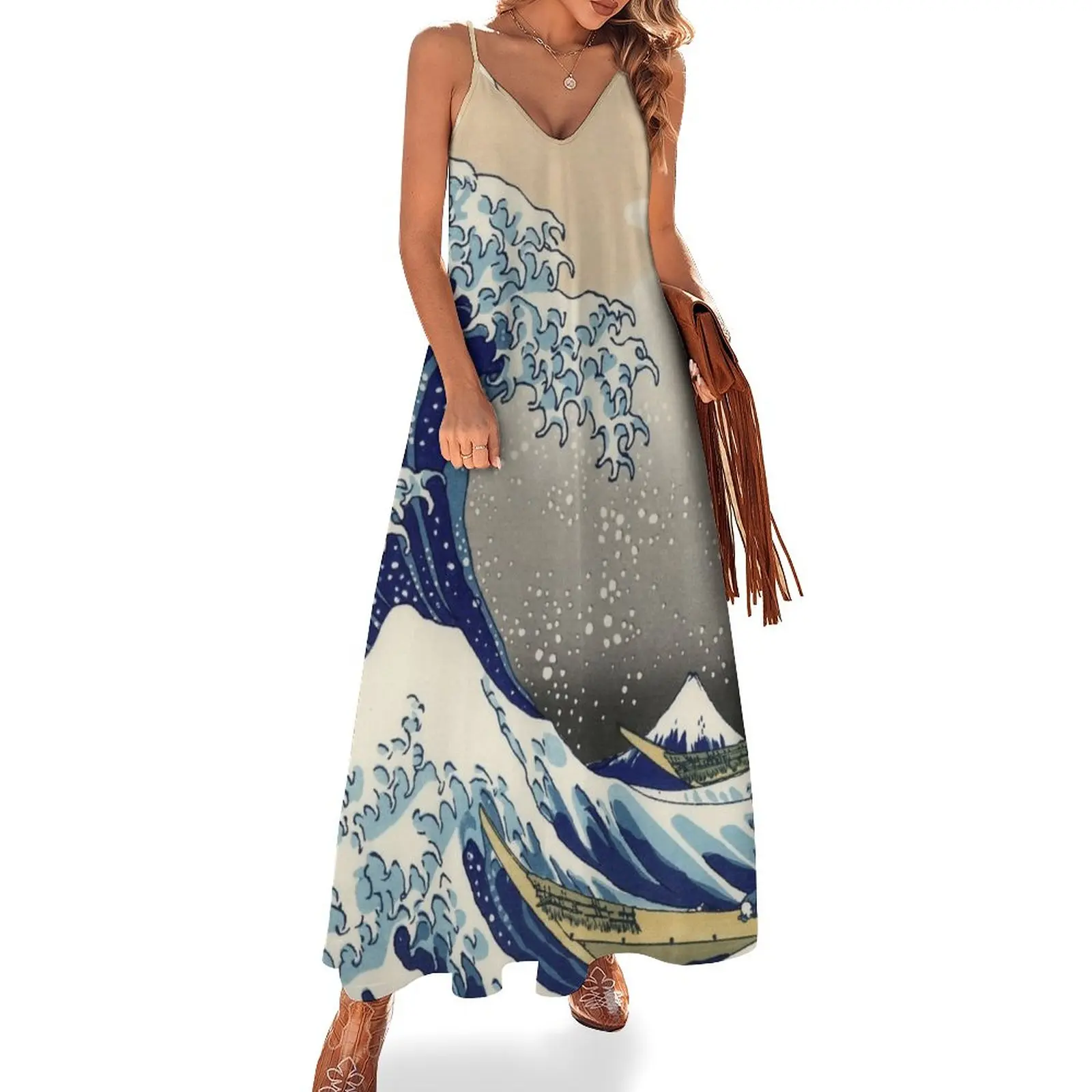 The Great Wave Off Kanagawa Sleeveless Dress prom clothes dress party night dresses summer
The Great Wave Off Kanagawa Sleeveless Dress prom clothes dress party night dresses summer