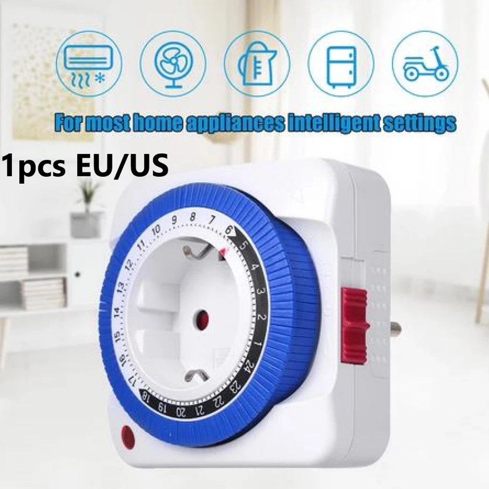 1pc EU Timer Socket Mechanical Household Intelligent Timing Socket Plug-in Timer Switch For Water Dispenser Router Electrical
1pc EU Timer Socket Mechanical Household Intelligent Timing Socket Plug-in Timer Switch For Water Dispenser Router Electrical