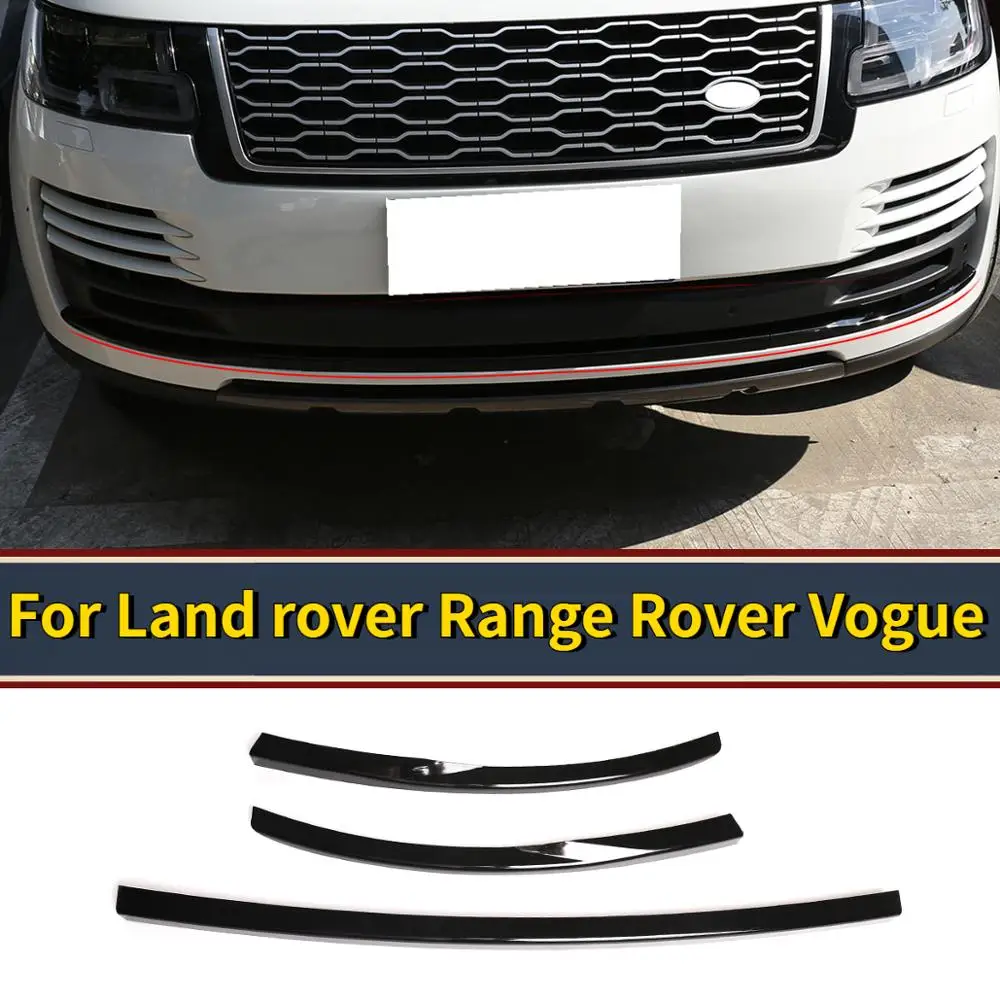 

Car styling For Land rover Range Rover Vogue 2018-2020 ABS Black Upgraded Obsidian kit for front lower bar trim Auto Accessories