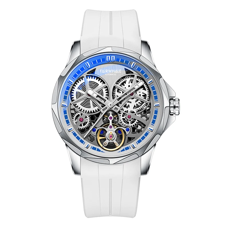 

FAIRWHALE New Luxury Tourbillon Watch Fashion Waterproof Male Clock Luminous Automatic Mechanical Men Watch Reloj Hombre