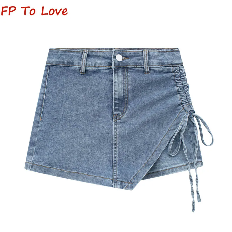 OOTD Denim Lace-up Culottes Mini Shorts Skirts Cargo Sashes A-Line Sexy Blogger Outfit Streetwear Elastic Stretch Khaki Brown
OOTD Denim Lace-up Culottes Mini Shorts Skirts Cargo Sashes A-Line Sexy Blogger Outfit Streetwear Elastic Stretch Khaki Brown