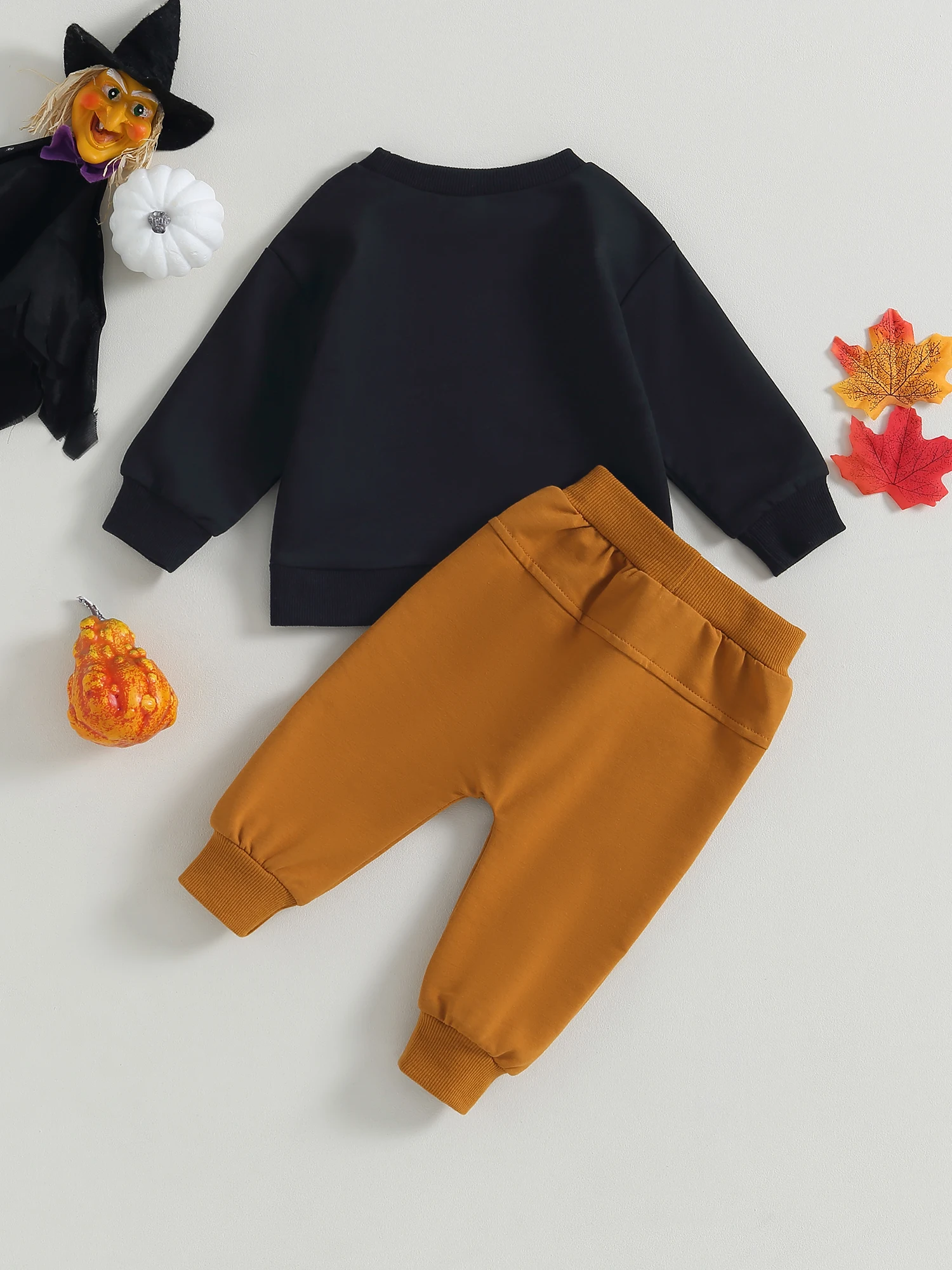Adorable Halloween Costume for Your Little One Baby Boy Long Sleeve Sweatshirt and Pants Set with Fun Letter Print Design
Adorable Halloween Costume for Your Little One Baby Boy Long Sleeve Sweatshirt and Pants Set with Fun Letter Print Design