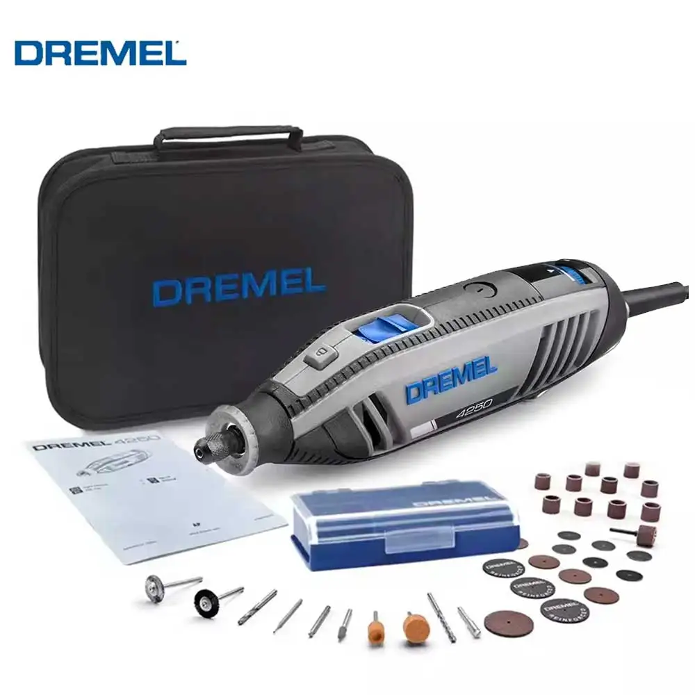Dremel 4250 Electric Grinder Cordless Mini Drill Rotary Tool 35 Attachments Rechargeable Engraving Grinding Polisher Pen Machine
Dremel 4250 Electric Grinder Cordless Mini Drill Rotary Tool 35 Attachments Rechargeable Engraving Grinding Polisher Pen Machine