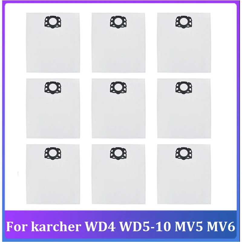 9 Pcs Dust Bag For Karcher WD4 WD5-10 MV5 MV6 Robot Vacuum Cleaner Replacement Parts Accessories
9 Pcs Dust Bag For Karcher WD4 WD5-10 MV5 MV6 Robot Vacuum Cleaner Replacement Parts Accessories
