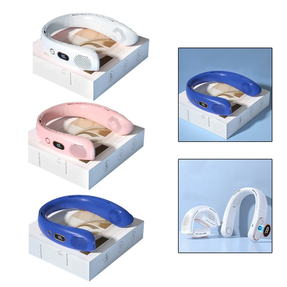 5000mAh Hanging Neck Fan Portable Folding Bladeless Ventilador Type-C Recharge 360 Degree Air Conditioning Fan
5000mAh Hanging Neck Fan Portable Folding Bladeless Ventilador Type-C Recharge 360 Degree Air Conditioning Fan