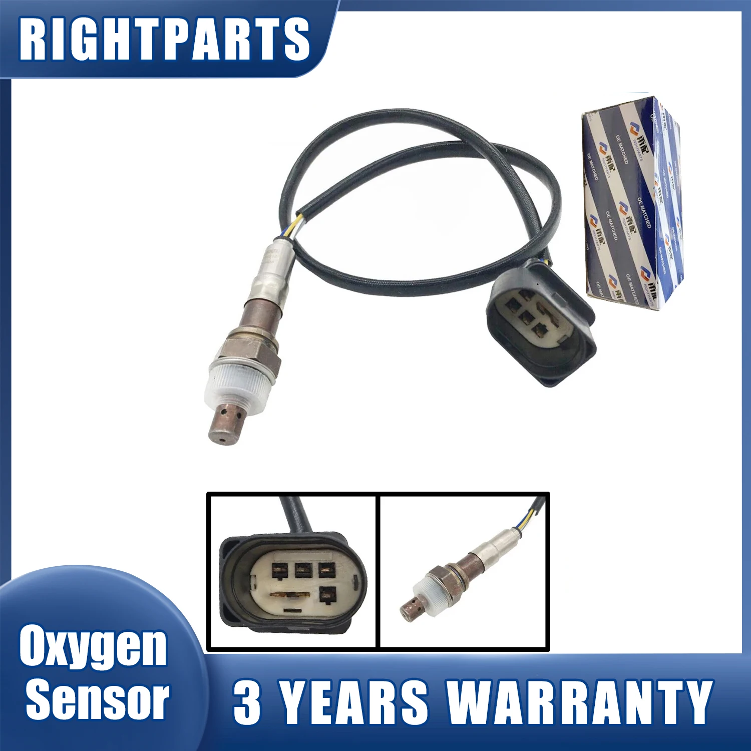 

06A906262BR 5 Wire Lambda Oxygen Sensor 06A906262CF LZA07-V1 For AUDI A3 VW Golf Jetta SEAT Altea SKODA Octavia 06A 906 262 BR