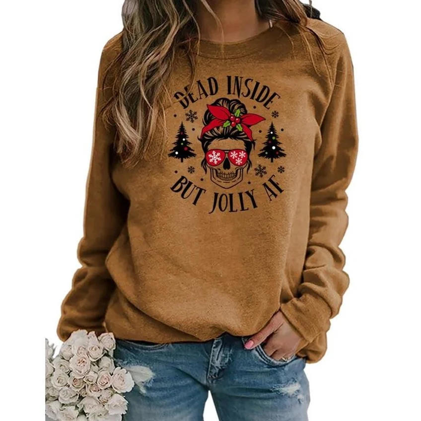 Dead But Jolly Christmas Woman Pullovers Clothing Ladies Spring Autumn Winter Hoodies Womens Female O-neck Casual Sweatshirts
Dead But Jolly Christmas Woman Pullovers Clothing Ladies Spring Autumn Winter Hoodies Womens Female O-neck Casual Sweatshirts
