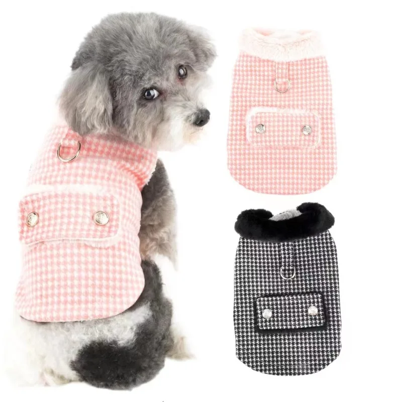 Winter Pet Jacket Clothes Plaid Thick Dog Clothes with Fur Collar Cotton Pet Outfits French Bulldog Coat Vest Chihuahua Outfit
Winter Pet Jacket Clothes Plaid Thick Dog Clothes with Fur Collar Cotton Pet Outfits French Bulldog Coat Vest Chihuahua Outfit