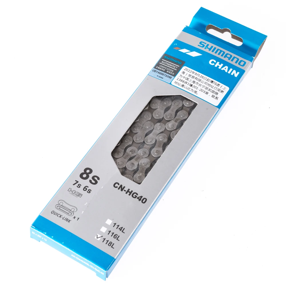 CN-HG40 для велосипедной цепи, 8, 7, 6 S, SHIMANO 8, 7, 6 скоростей, QUIK-LINK
CN-HG40 для велосипедной цепи, 8, 7, 6 S, SHIMANO 8, 7, 6 скоростей, QUIK-LINK