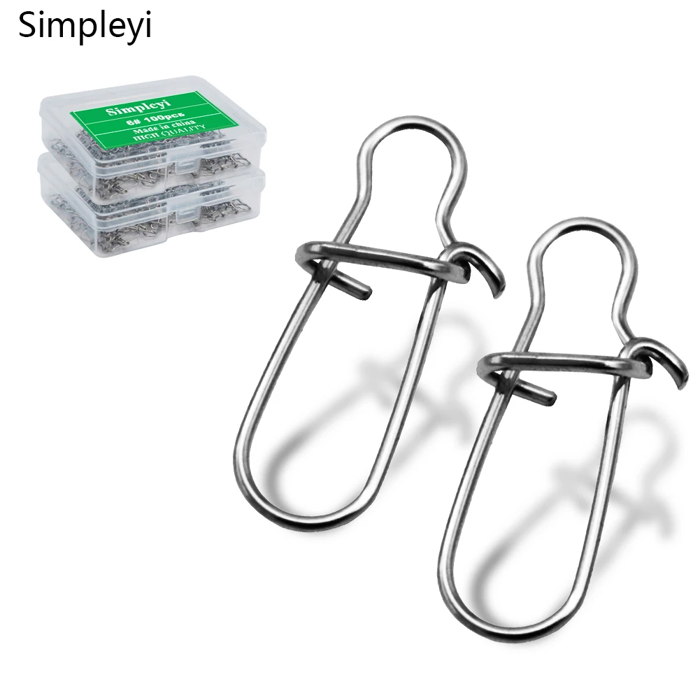 50/100pcs/box Fishing Snap Connectors Stainless Steel Safety Snaps Fast Clips Lock Fishing Tackle Hooks Ring Tool Swivel Snap
50/100pcs/box Fishing Snap Connectors Stainless Steel Safety Snaps Fast Clips Lock Fishing Tackle Hooks Ring Tool Swivel Snap