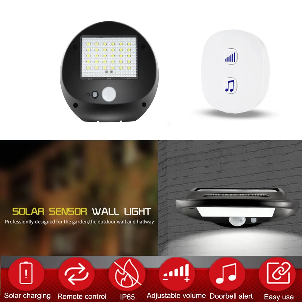 Solar Led Garden Light Outdoor Motion Door Sensor Wall Lamp With Doorbell Receiver Emergency For House Porch Garage Light
Solar Led Garden Light Outdoor Motion Door Sensor Wall Lamp With Doorbell Receiver Emergency For House Porch Garage Light