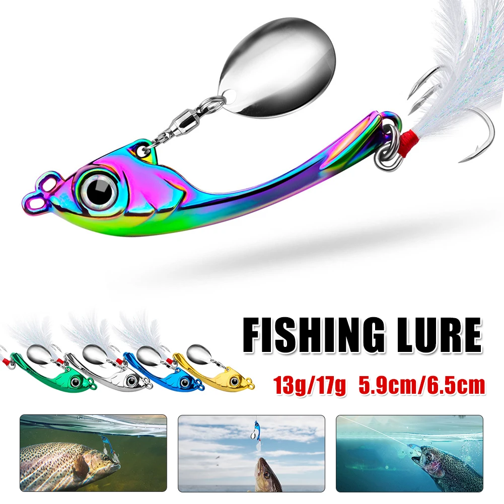 13g/17g Fishing Lures Metal VIB Hard Bait Rotating Sequin Artificial Wobbler Sinking Bait Freshwater Saltwater Fishing Tackle
13g/17g Fishing Lures Metal VIB Hard Bait Rotating Sequin Artificial Wobbler Sinking Bait Freshwater Saltwater Fishing Tackle