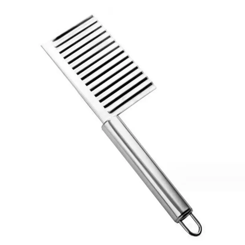 Stainless Steel Potato Chip Slicer Corrugated Knife For Cutting Vegetable Fruit Crinkle Wavy Slicer Knife Slicer for Carrot
Stainless Steel Potato Chip Slicer Corrugated Knife For Cutting Vegetable Fruit Crinkle Wavy Slicer Knife Slicer for Carrot