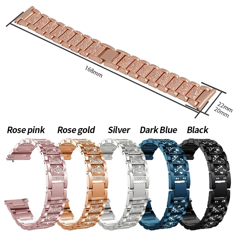 22mm 20mm Women Bracelet for Huawei GT 3 2 46mm 42mm Strap for Samsung Galaxy Watch 6 5 Pro 4 Classic Band 40mm 44mm 43mm 47mm 22mm 20mm Women Bracelet for Huawei GT 3 2 46mm 42mm Strap for Samsung Galaxy Watch 6 5 Pro 4 Classic Band 40mm 44mm 43mm 47mm