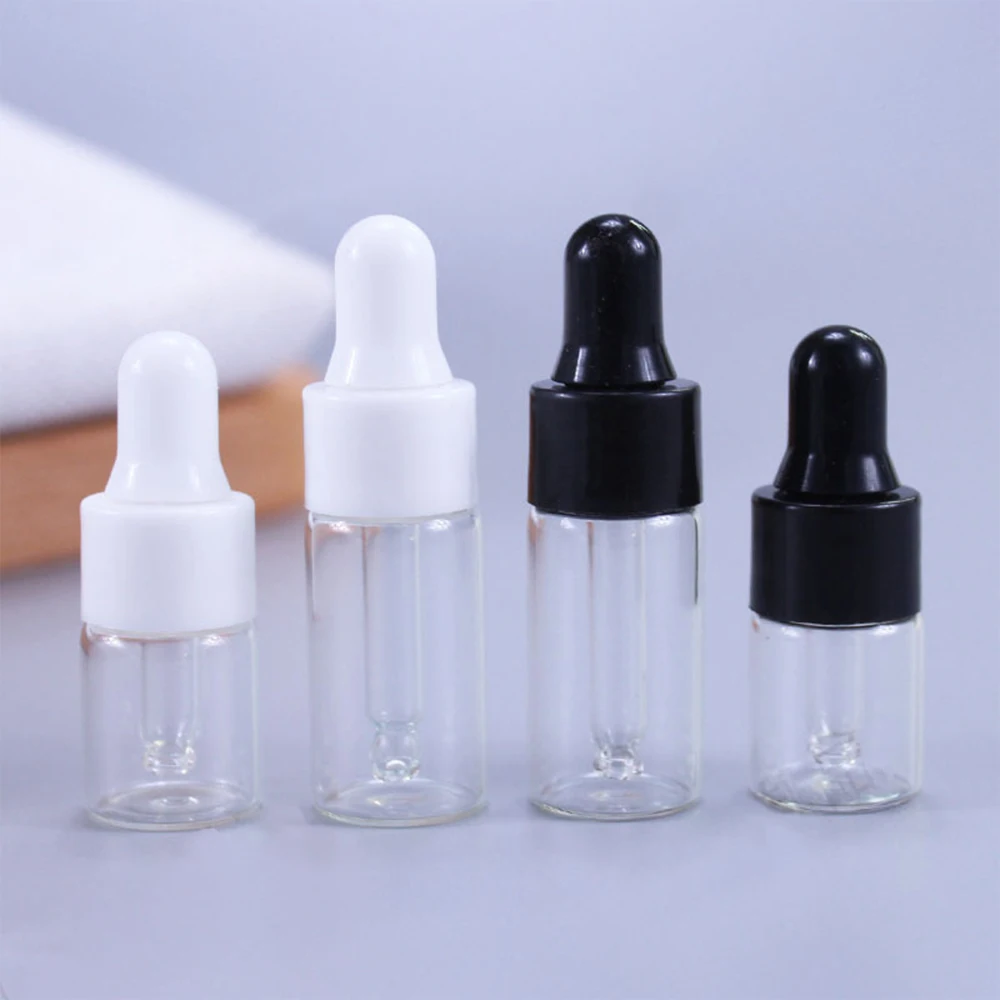 

Dropper Bottles 1ml 2ml 3ml 5ml Essential Oil Aromatherapy Bottle Glass Sample Vial with Pipette Empty Cosmetic Container Mini
