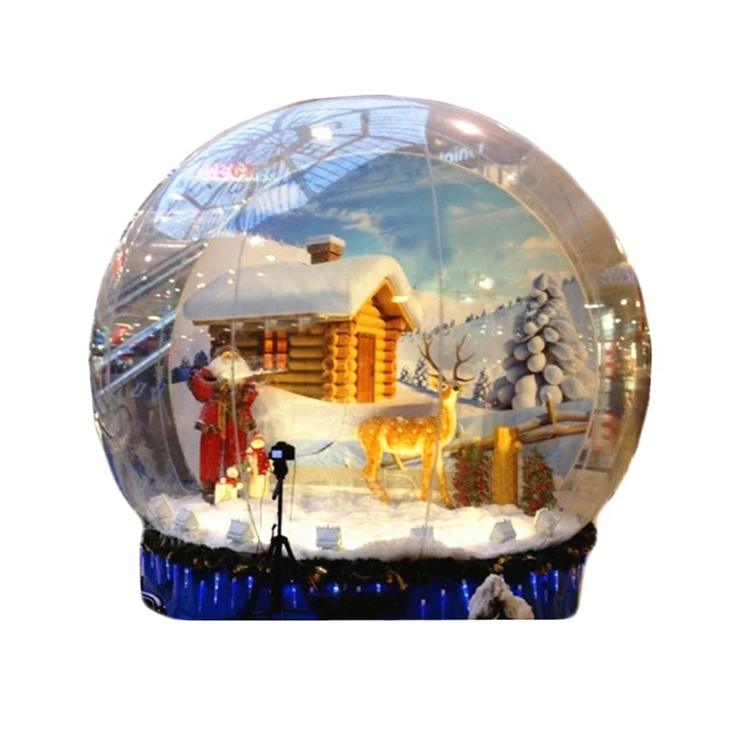 

Giant Inflatable Snowball Party Snow Globe Dome Inflatable Bubble Tent Outdoor Inflatable Christmas Snow Globe for Event