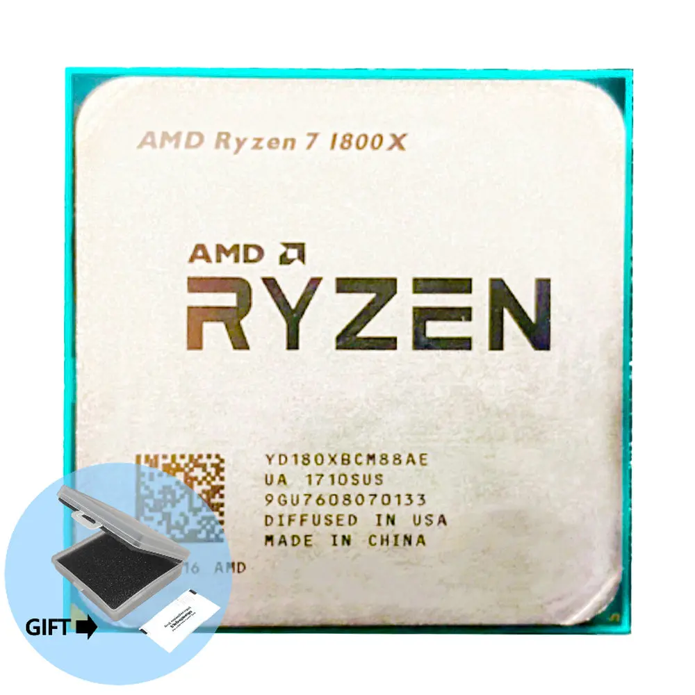 AMD Ryzen 7 1800X R7 1800X 3.6 GHz Eight-Core Sixteen-Thread CPU Processor L3=16M 95W YD180XBCM88AE Socket AM4
AMD Ryzen 7 1800X R7 1800X 3.6 GHz Eight-Core Sixteen-Thread CPU Processor L3=16M 95W YD180XBCM88AE Socket AM4