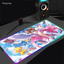Mouse Pad RGB Cardcaptor Sakura Anime Gaming Computer Large 90x40 Mousepad Kawaii Gamer Rubber Carpet With Backlit Play Desk Mat
Mouse Pad RGB Cardcaptor Sakura Anime Gaming Computer Large 90x40 Mousepad Kawaii Gamer Rubber Carpet With Backlit Play Desk Mat