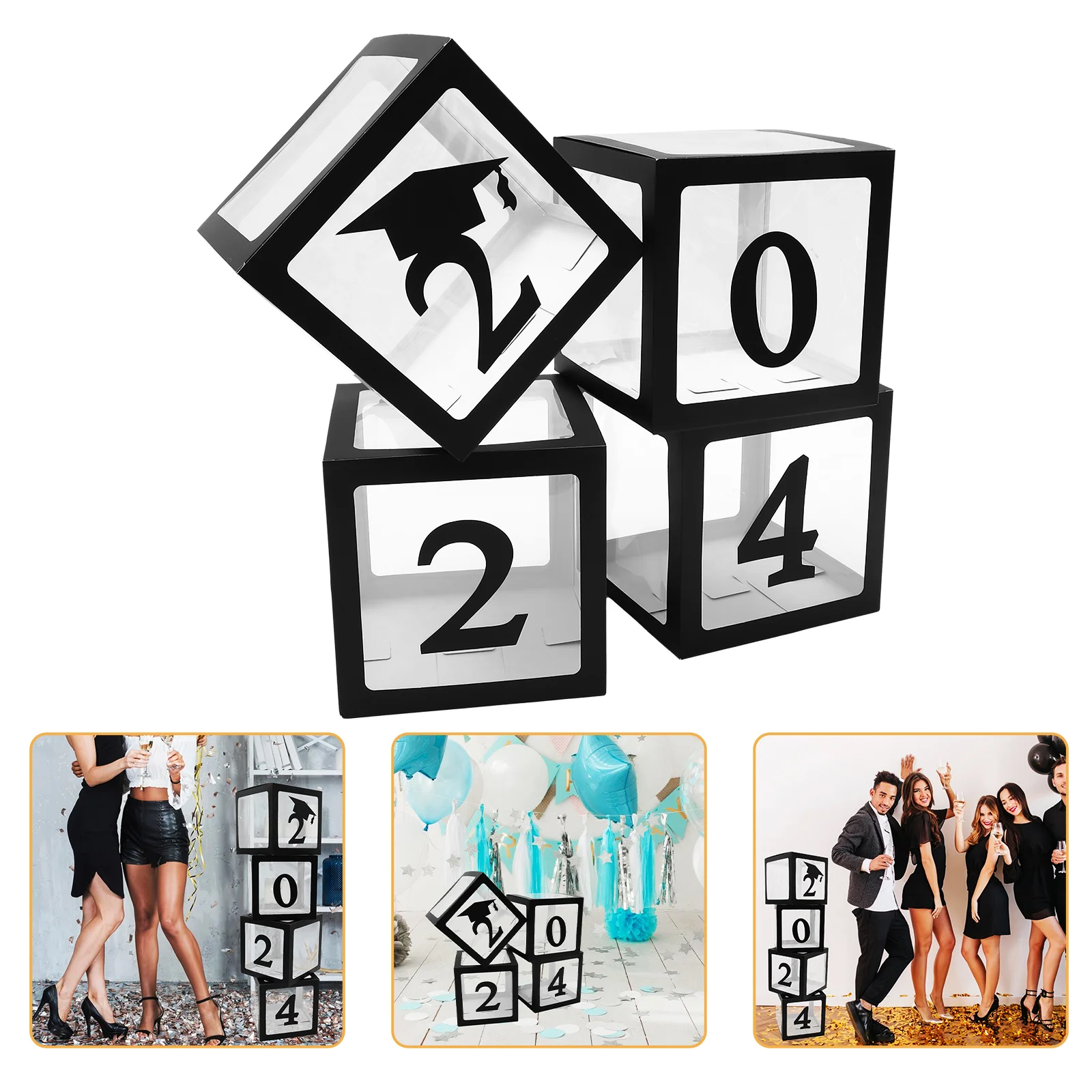 1 Set Balloon Boxes 2024 Graduation Balloon Cases Graduation Party Favor Party Ornament
1 Set Balloon Boxes 2024 Graduation Balloon Cases Graduation Party Favor Party Ornament
